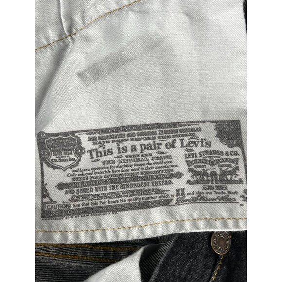 Levi Strauss & Co 501 XX Straight Fit Black Button Fly Jeans, Men's Size 38/34 - Picture 11 of 13